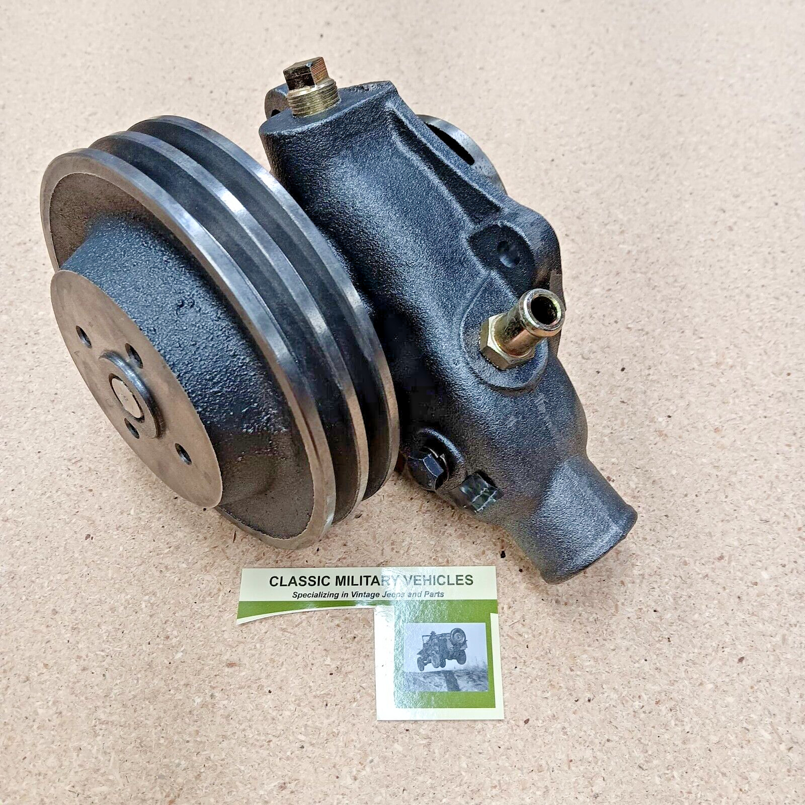 Willys M38 Water Pump with Double Groove Pulley. M38A1, M170. 945142