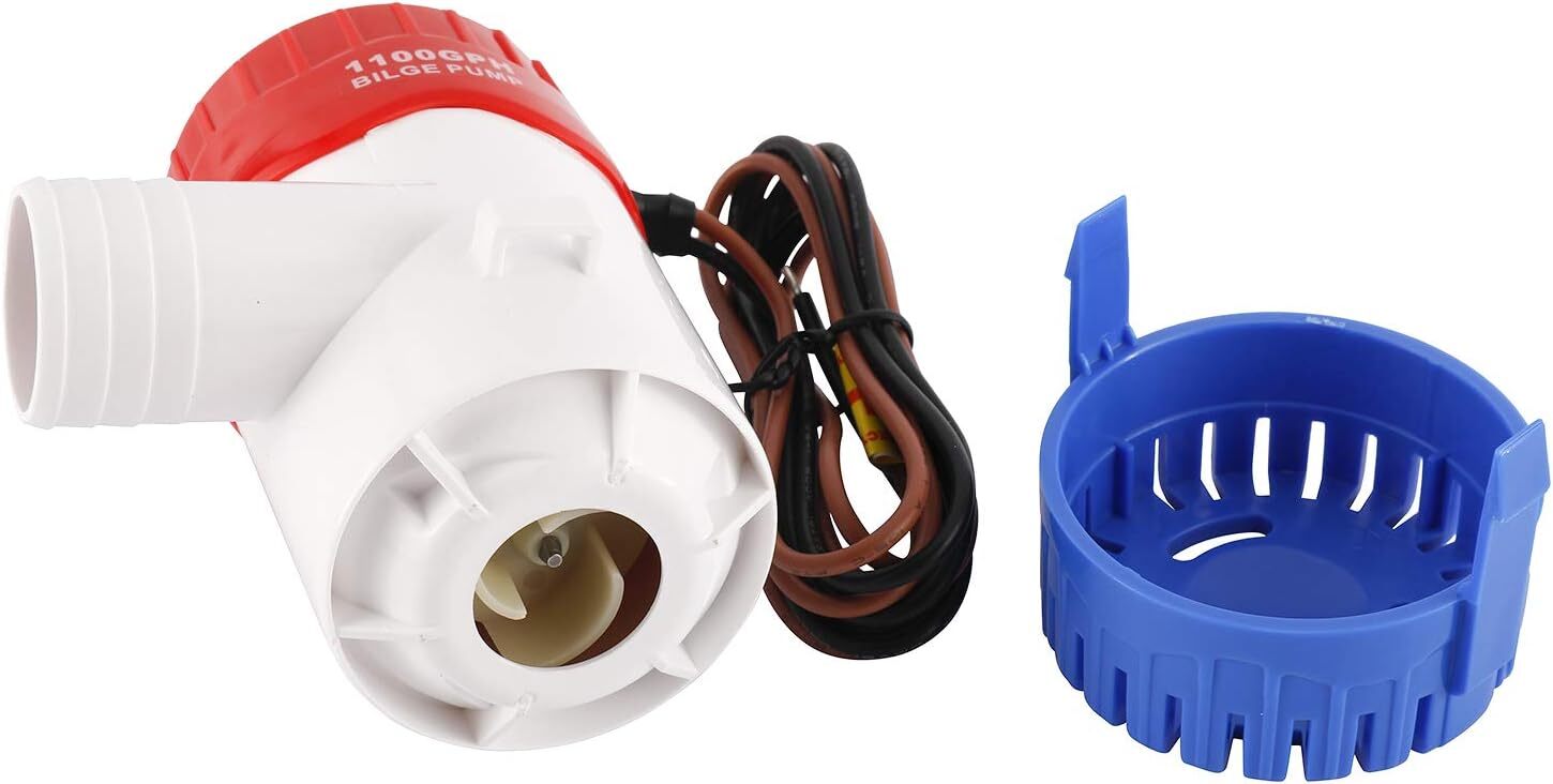 1100GPH Electric Bilge Pump For Boat Marine Submersible Sump Water Transfer USA