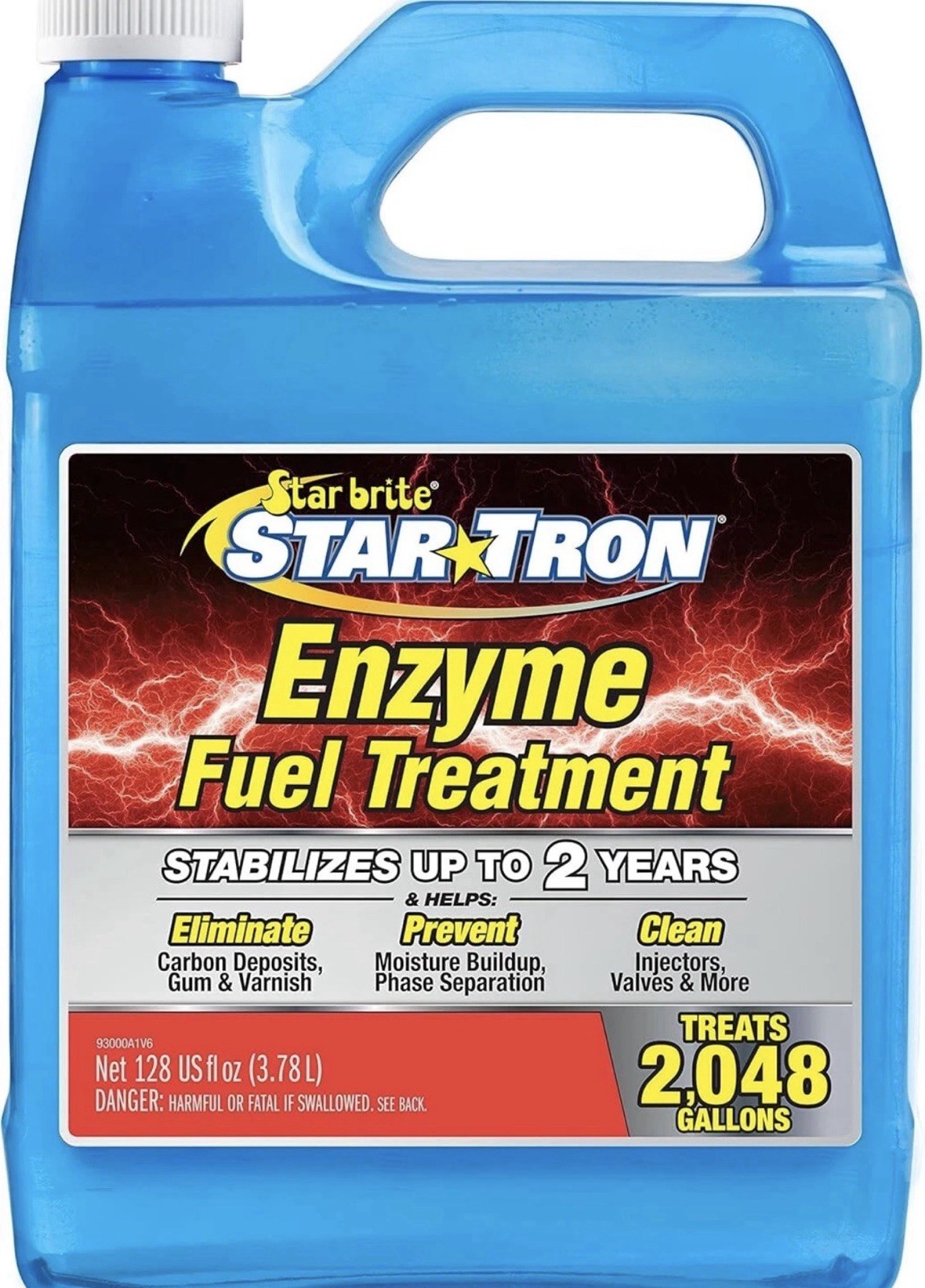 Star Tron Enzyme Fuel Treatment Concentrate 128 Fl. Oz. Ounce Treats up to 2,048
