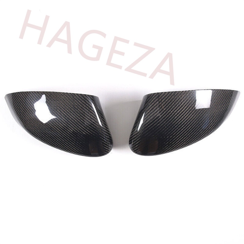 Dry Real Carbon Fiber Side Rearview Mirror Caps Trim For Jaguar F-TYPE 2013-2025