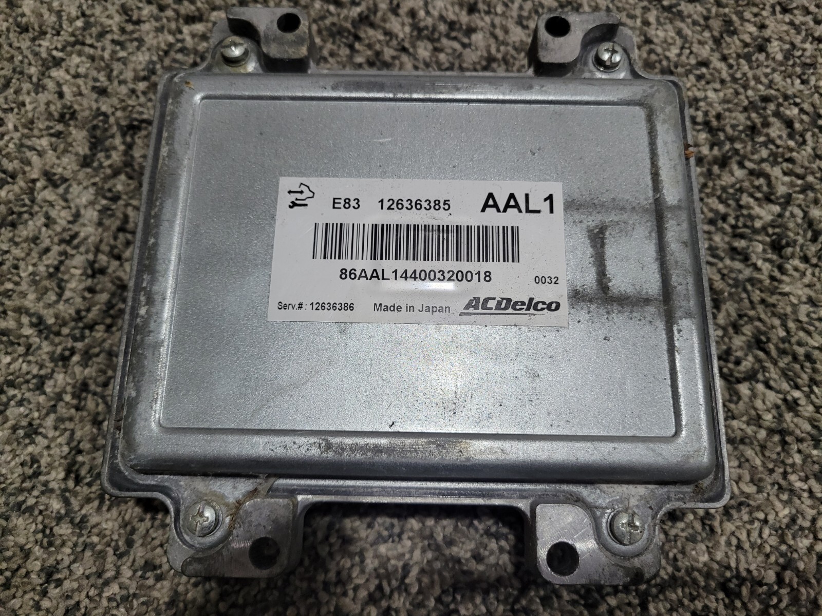 USED 2011-2012 Cruze Engine Computer Module (ECM/ECU) 12636386 OEM