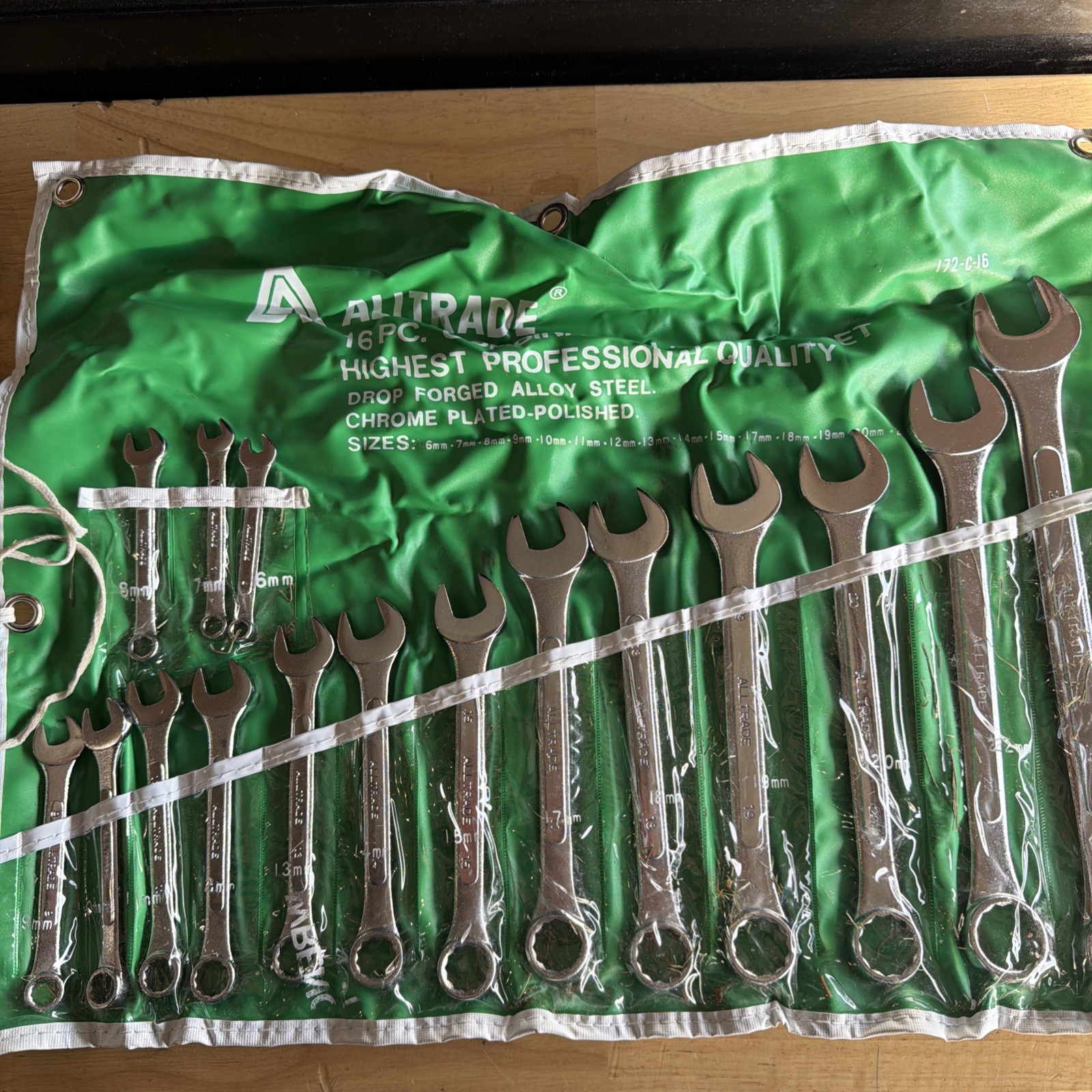 Alltrade Tools Metric Combination Wrench Set 12pt 6mm to 24mm 172-C-16 NEW READ!