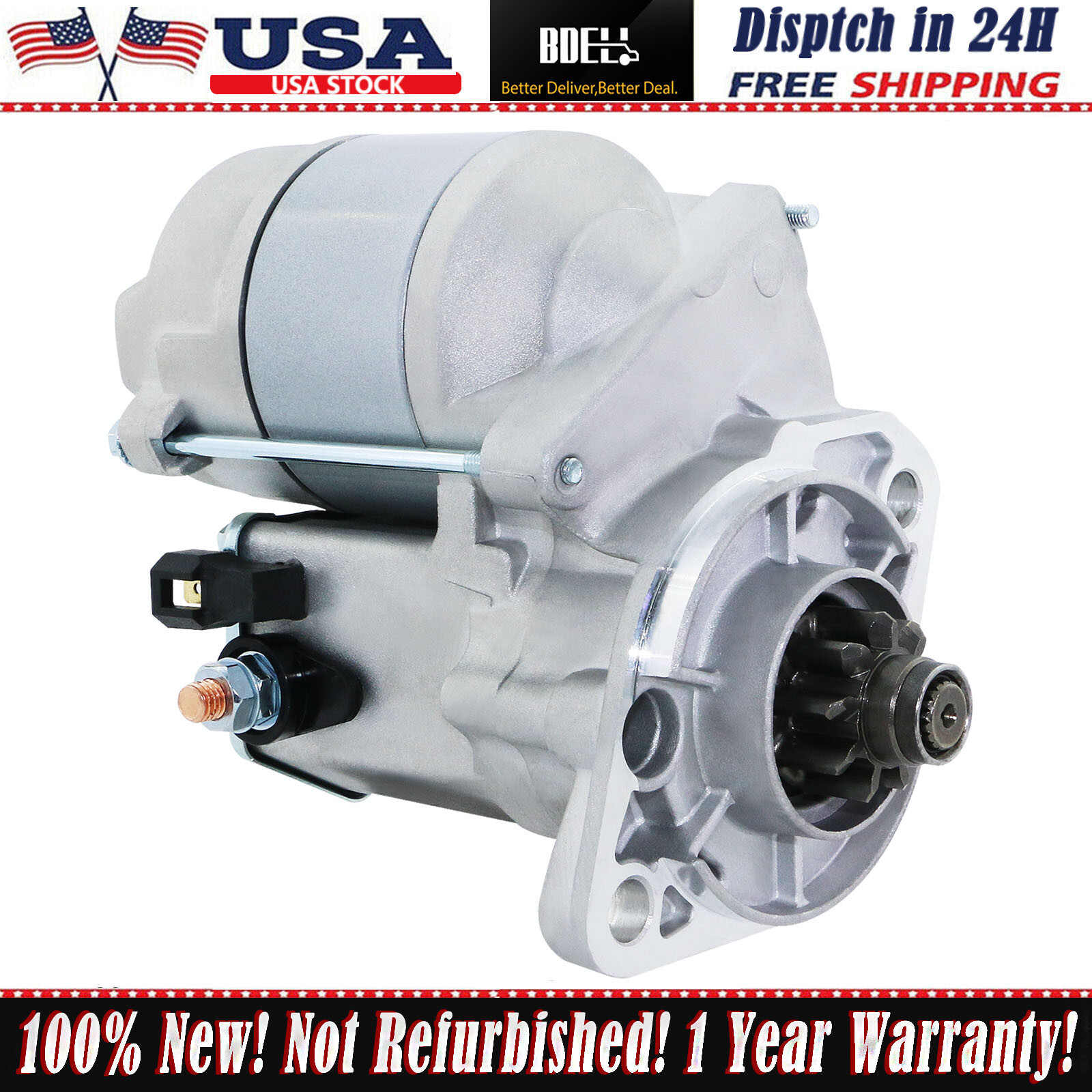 New Starter for Kubota L2250 L2550 L2650 L2800 L2900 L3130 34070-16803 18145N