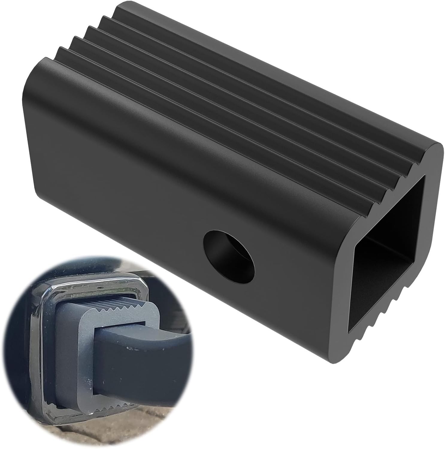 2 Inch to 1-1/4 Inch Hitch Receiver Adapter Aluminum CNC Precision Car Trailer
