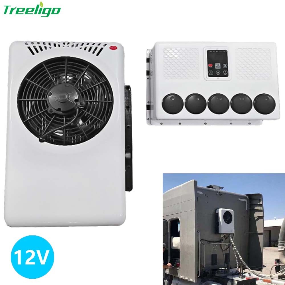 12V Truck Cab Air Conditioner Thin Split A/C Unit Universal For RV 10000 BTU