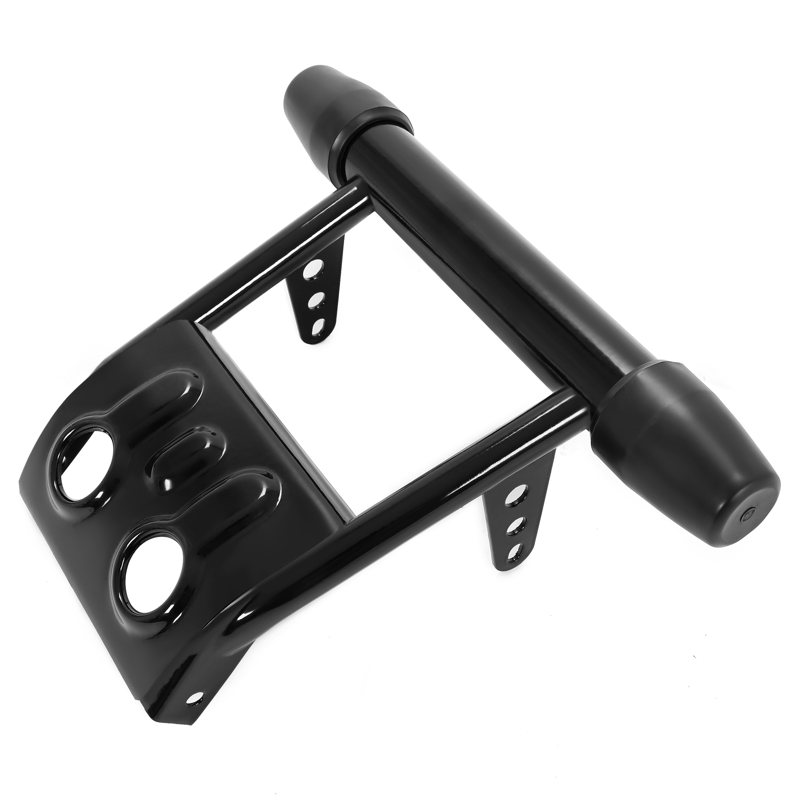 Black Front Bumper Guard & Rubber End Caps For Yamaha Banshee 1987-2006 Steel