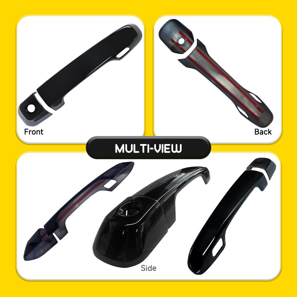 For Lexus GX460 2010-2021 2022 Gloss Black Exterior Door Handle Covers 4PCS Set