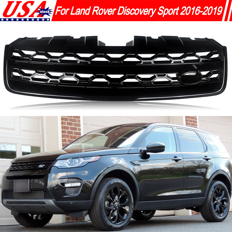 Fit Land Rover Discovery Sport 2016-2019 Gloss Black Front Bumper Grille Replace