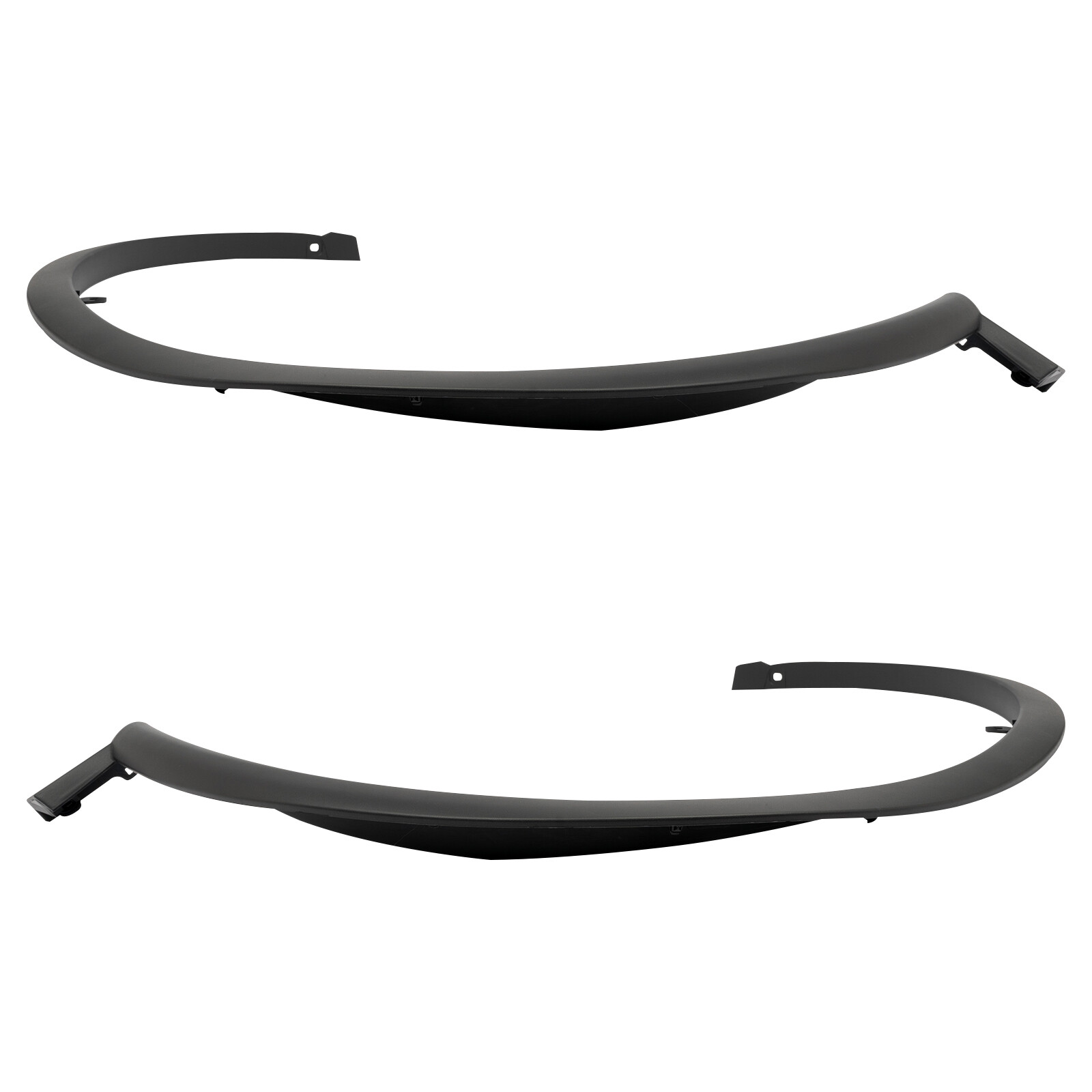 Front Pair Fender Trim Set For 2015-2021 Nissan Murano Textured Black Molding