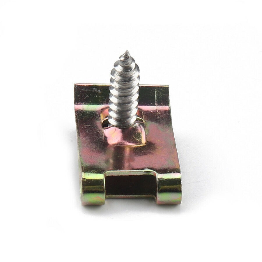 200Pcs Stainless Steel Car U Type Nut Fastener Self-Tapped Screw M 3 M4 M5 Size