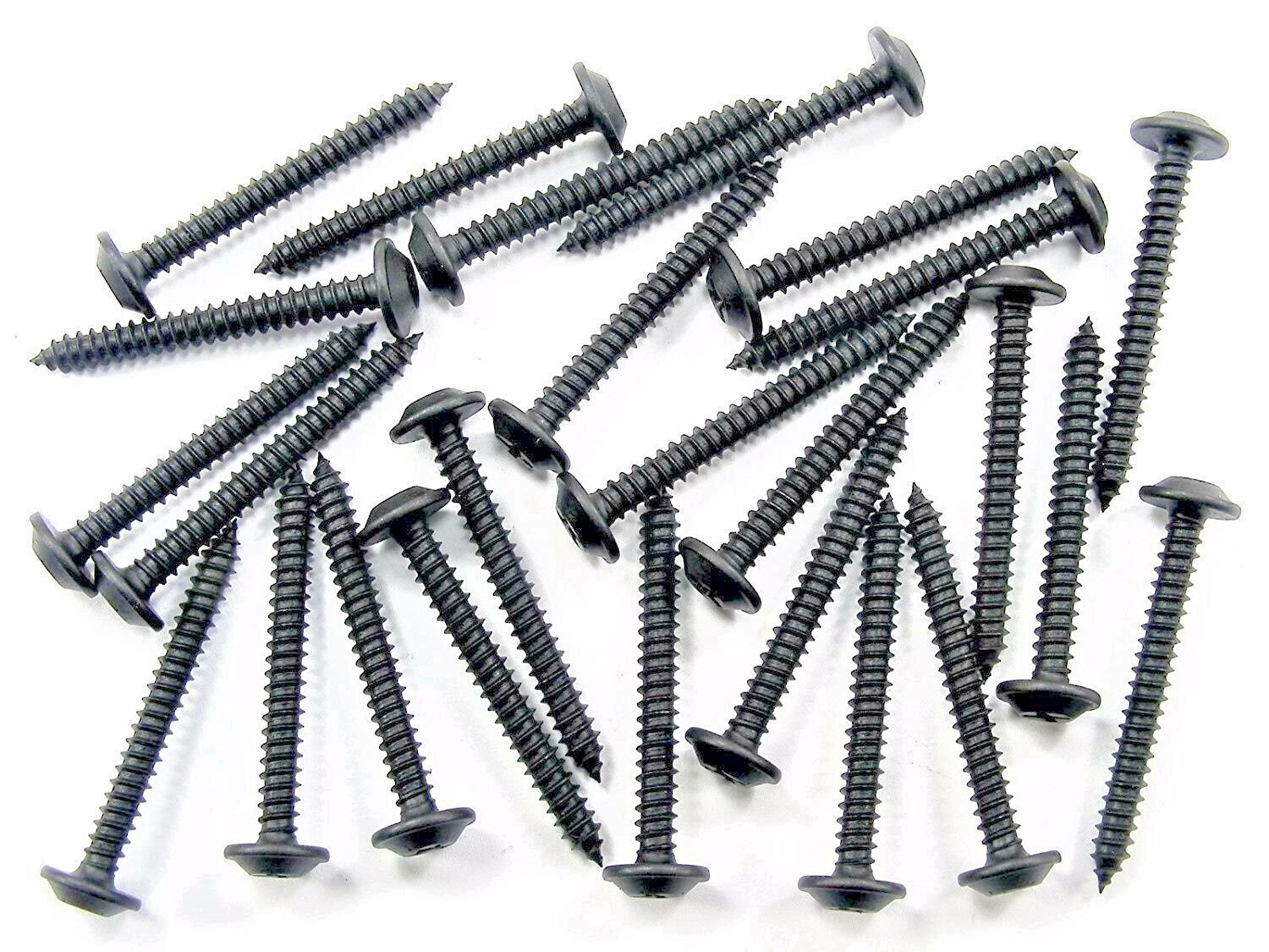 #8 x 1-1/2″ Phillips Flat Top Black Trim Screws (Qty-25) #1944ABBCC