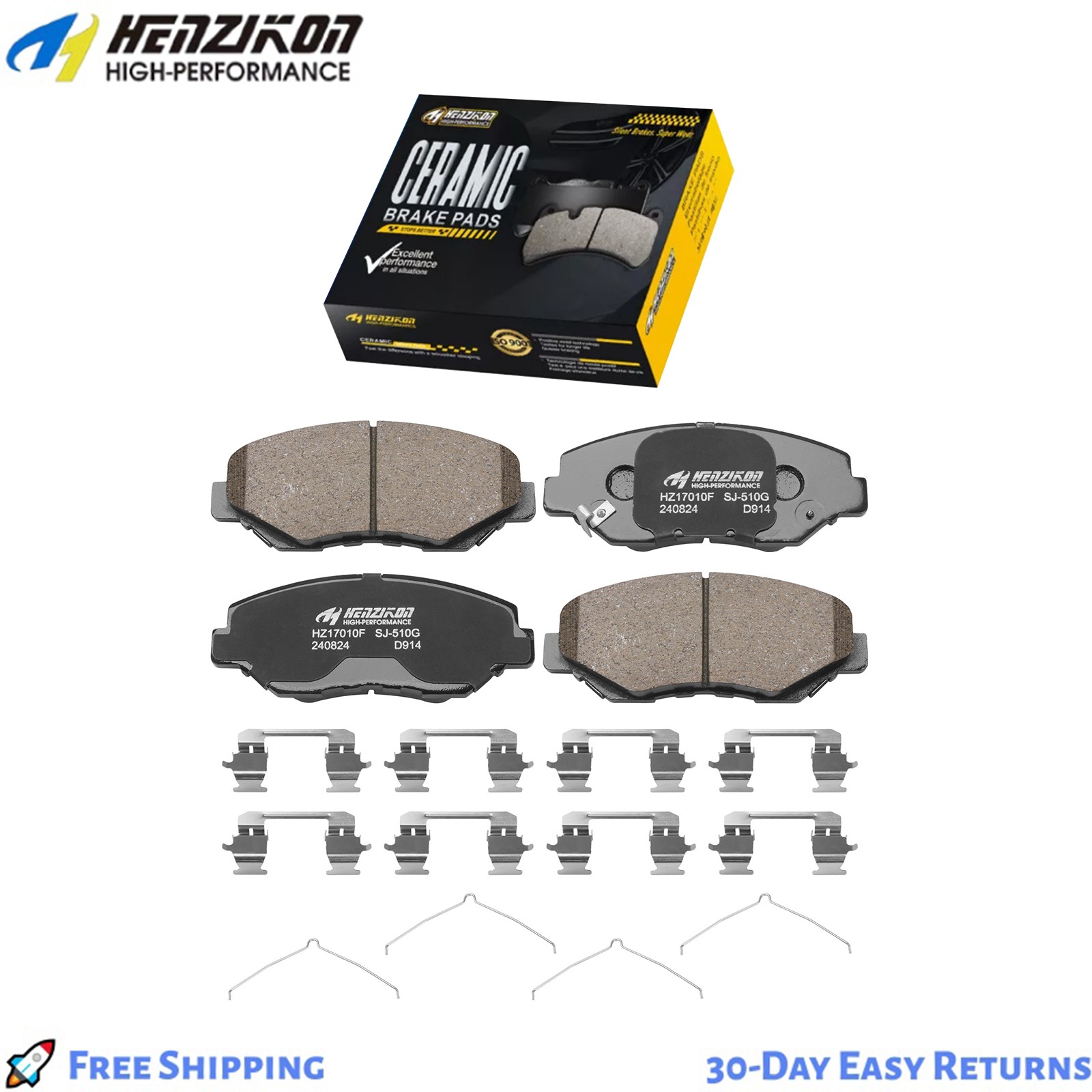Front Ceramic Brake Pads For Honda Accord 2008 – 2015 LX, LX-P, LX-S, SE