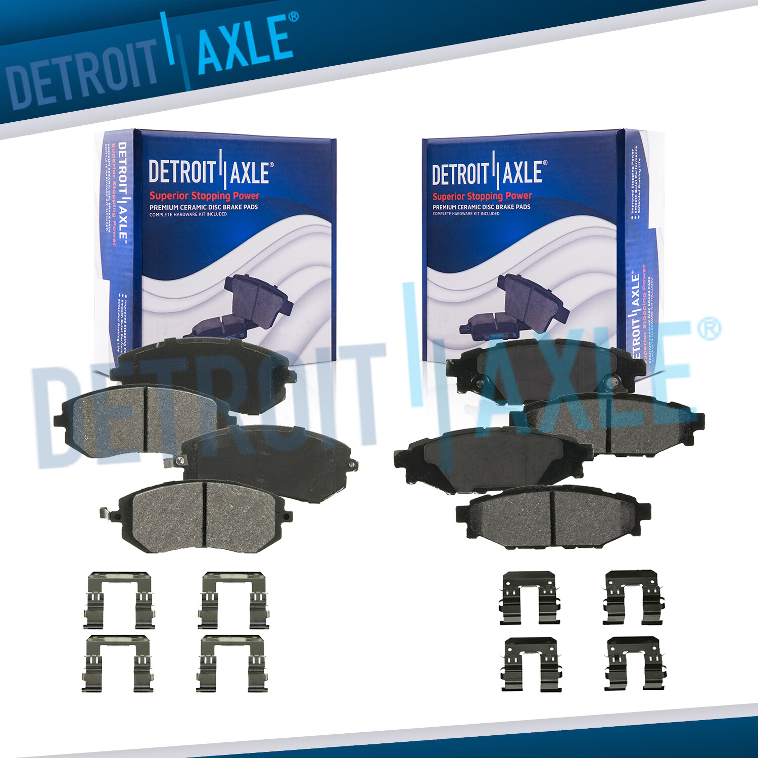 Front & Rear Ceramic Brake Pads for Subaru Forester Impreza Legacy Outback