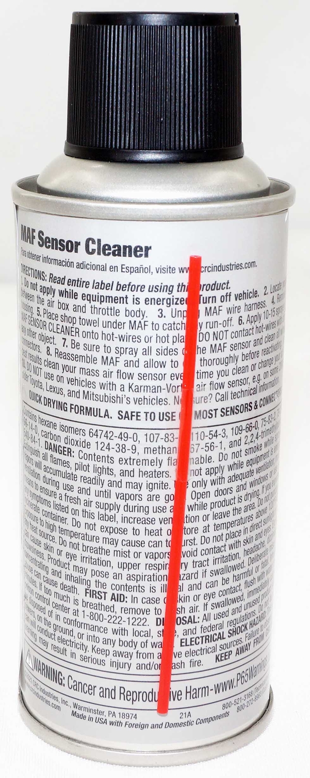 6 Pack CRC Mass Air Flow & Throttle Body Single Use Cleaner Performance Twin Kit