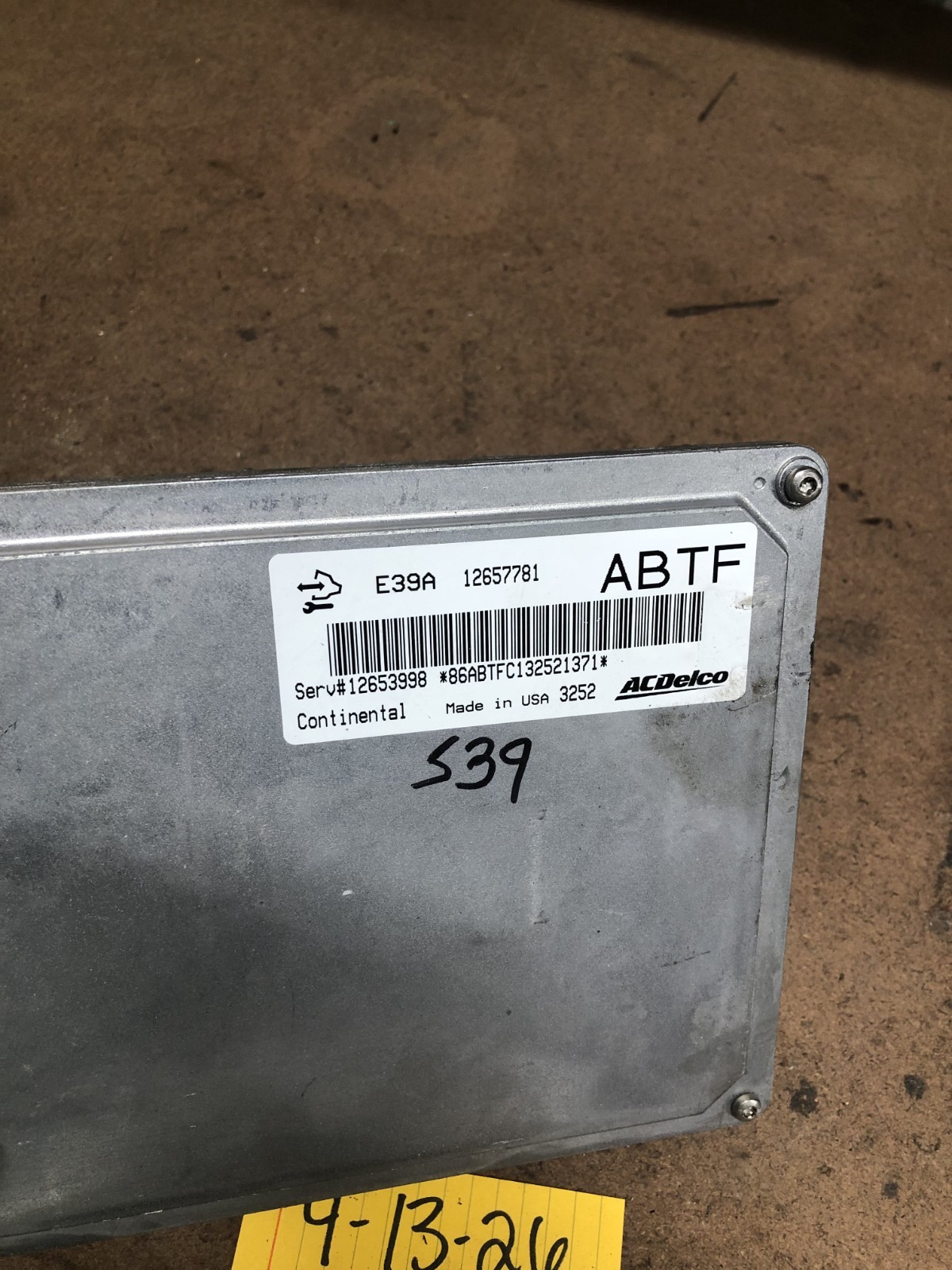 2013-2109 GMC Terrain Engine Control Module Computer 12657781 ABTF E39A Plugs