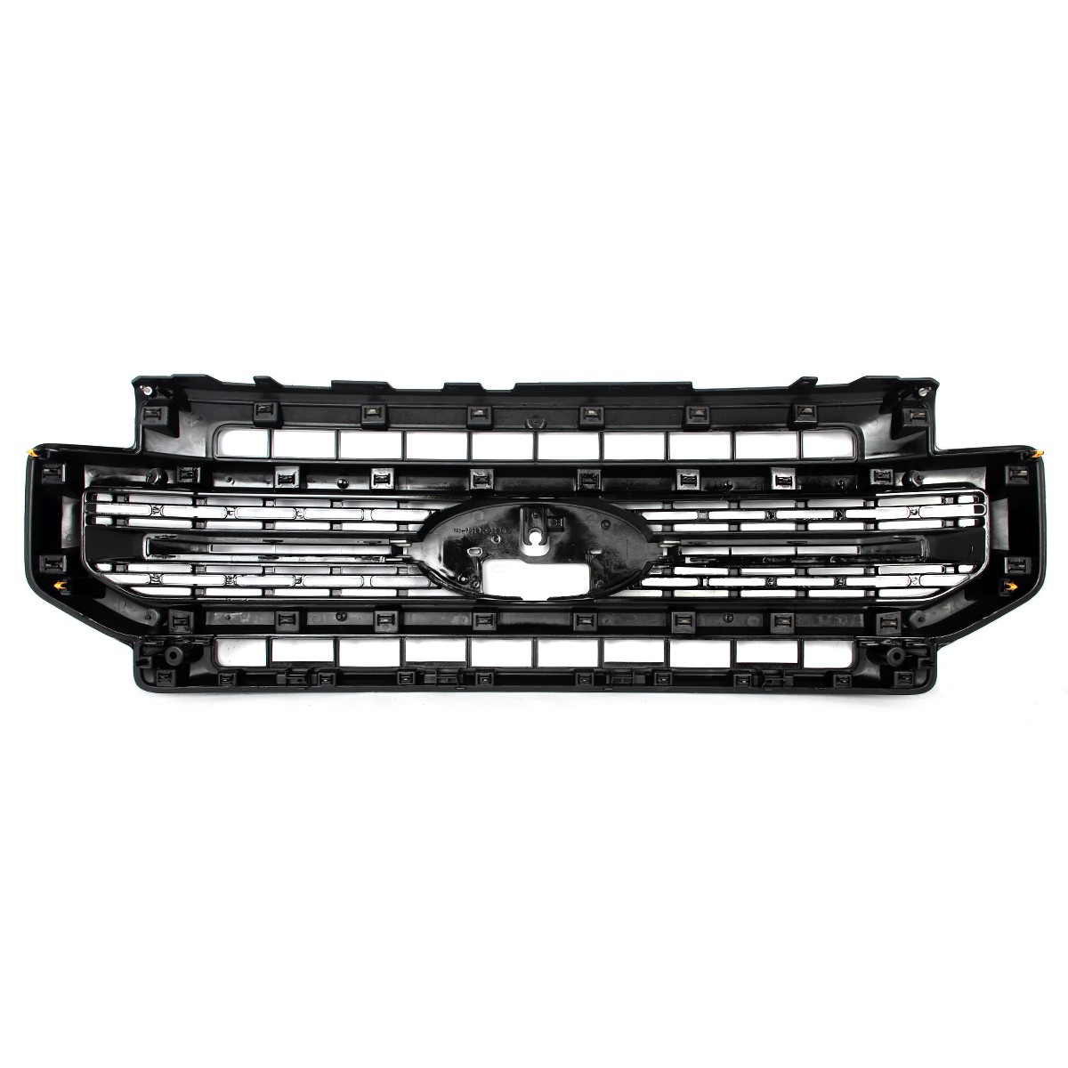 For 2020-22 Ford F250 F350 Super Duty Platinum Gloss Black Front Grille Assembly