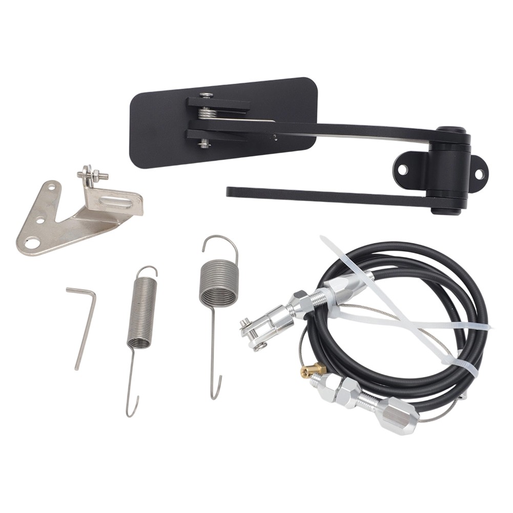 Universal Firewall Mount Accelerator Pedal Cable Kit Billet Aluminum For Hot Rod