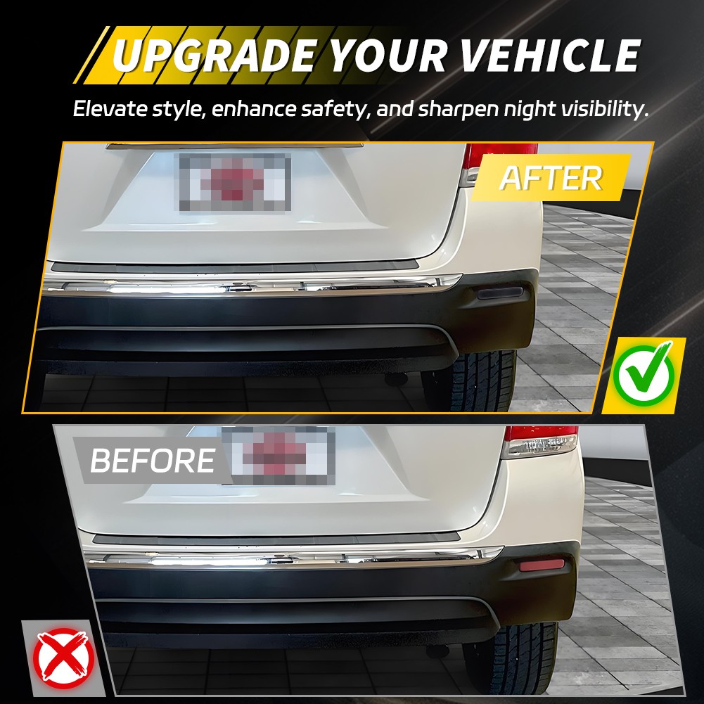 2X Smoked Lens Rear Bumper Reflector Lights For 2011 2012 2013 Toyota Highlander