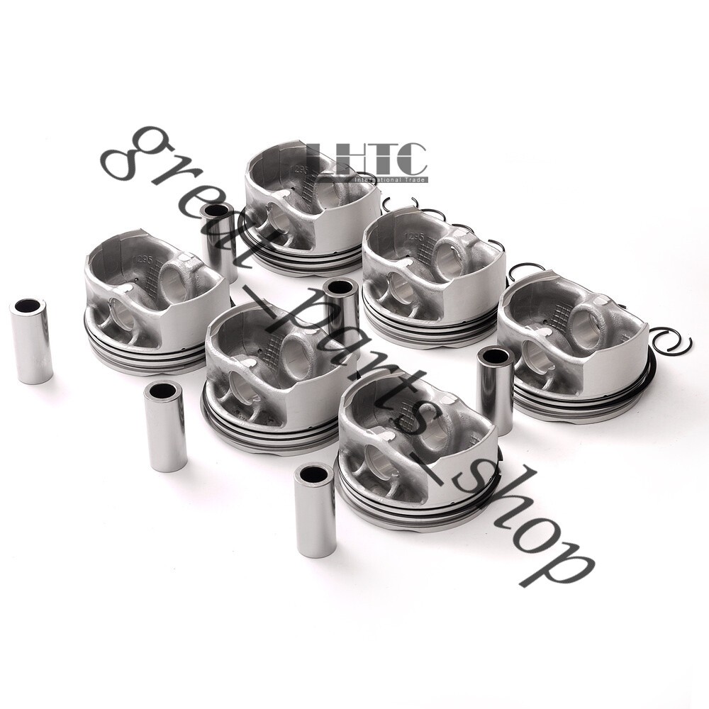 6x Pistons Rings KS STD Low Compression 9.7:1 For BMW E60 E90 325i 523i N52B25