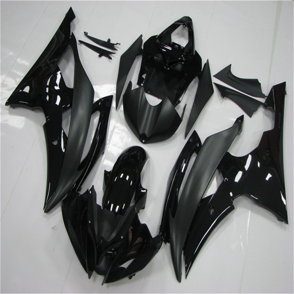 Matte Glossy Black Fairing Fit for Yamaha 2008-2016 YZF R6 New Injection a012