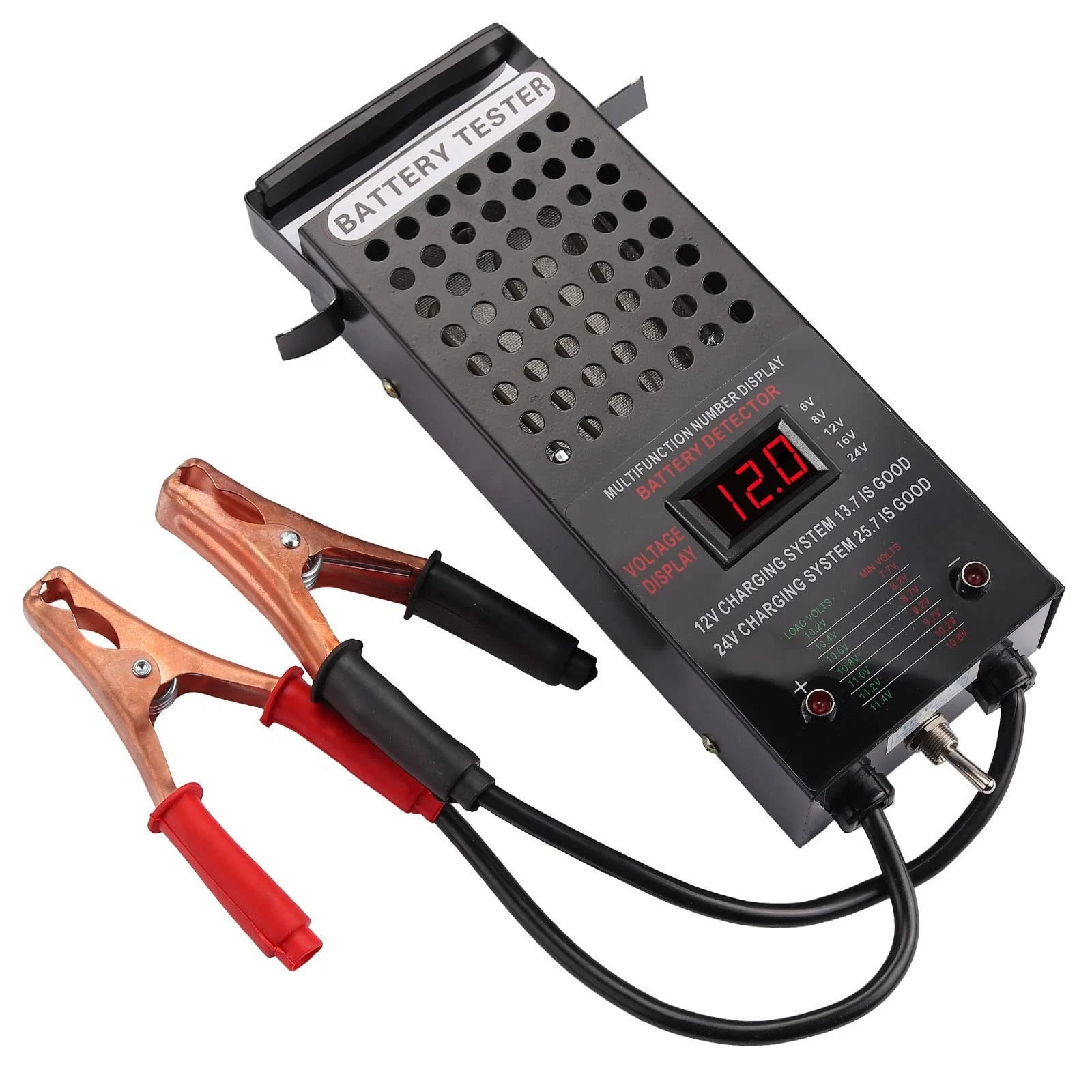 6/8/12/16/24V Battery Load Tester Automotive Car Battery TesterBattery Charging