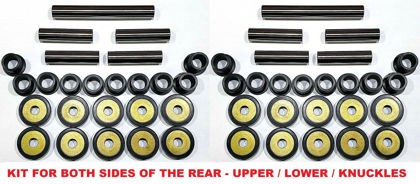 BOTH 2 REAR A-ARM BUSHING PIN REBUILD KIT ARCTIC CAT WILDCAT TRAIL 700 XT 14-19