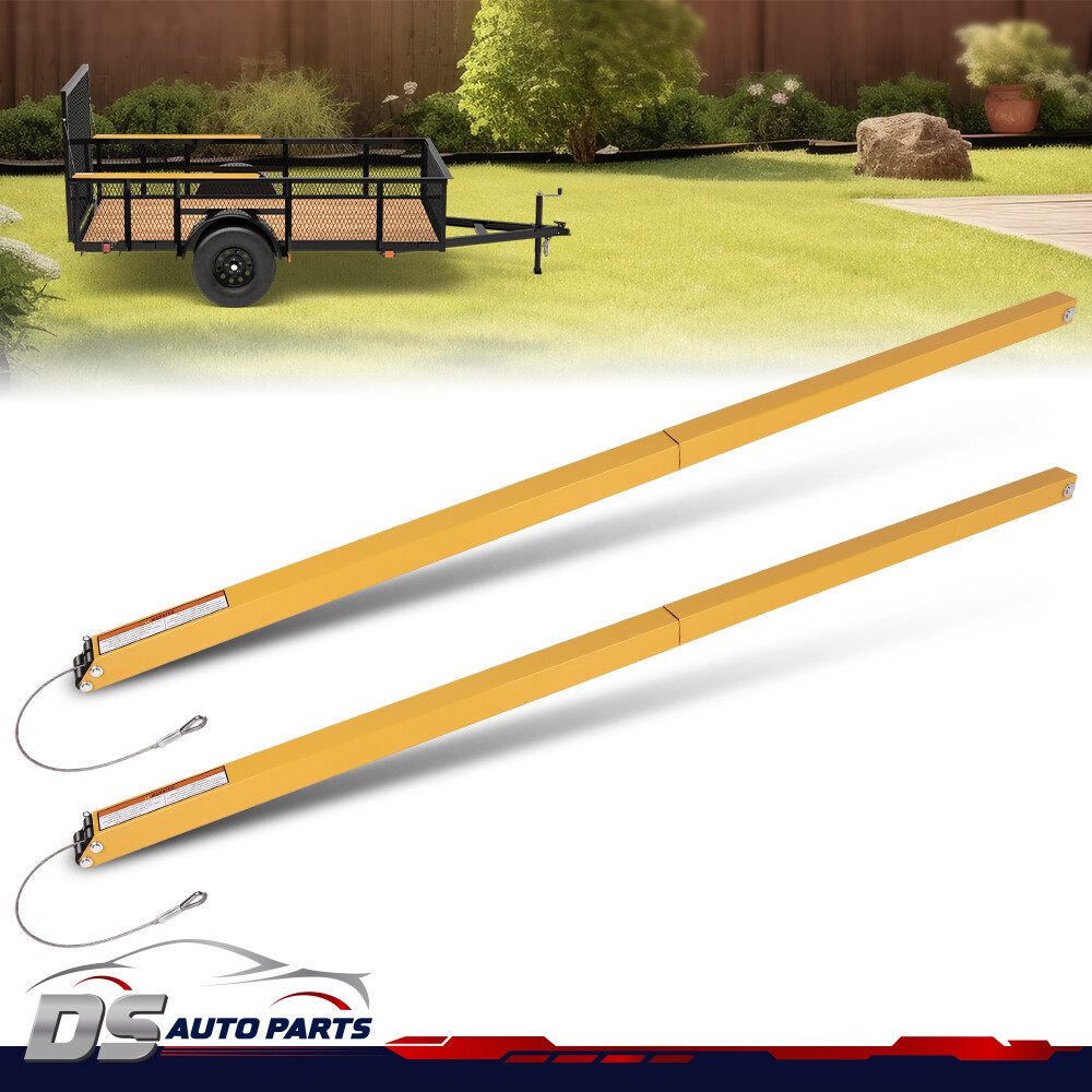 2-SIDED TRAILER TAILGATE LIFTGATE RAMP LIFT ASSIST SYSTEM 350 POUNDS YELLOW NEW