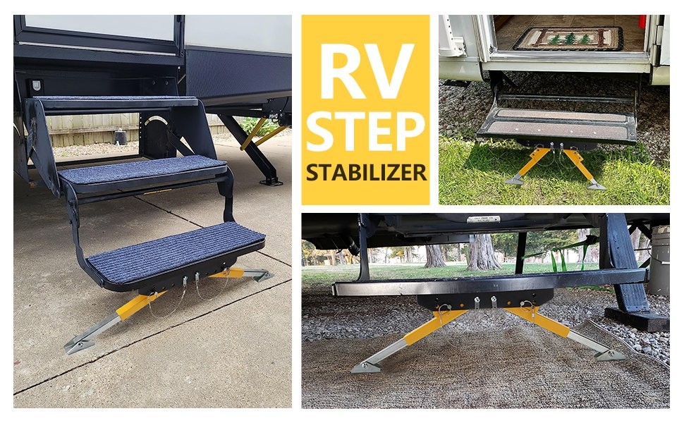 RV Step Stabilizer Kit Step Protection For 5th Wheels Travel Trailers Motorhomes