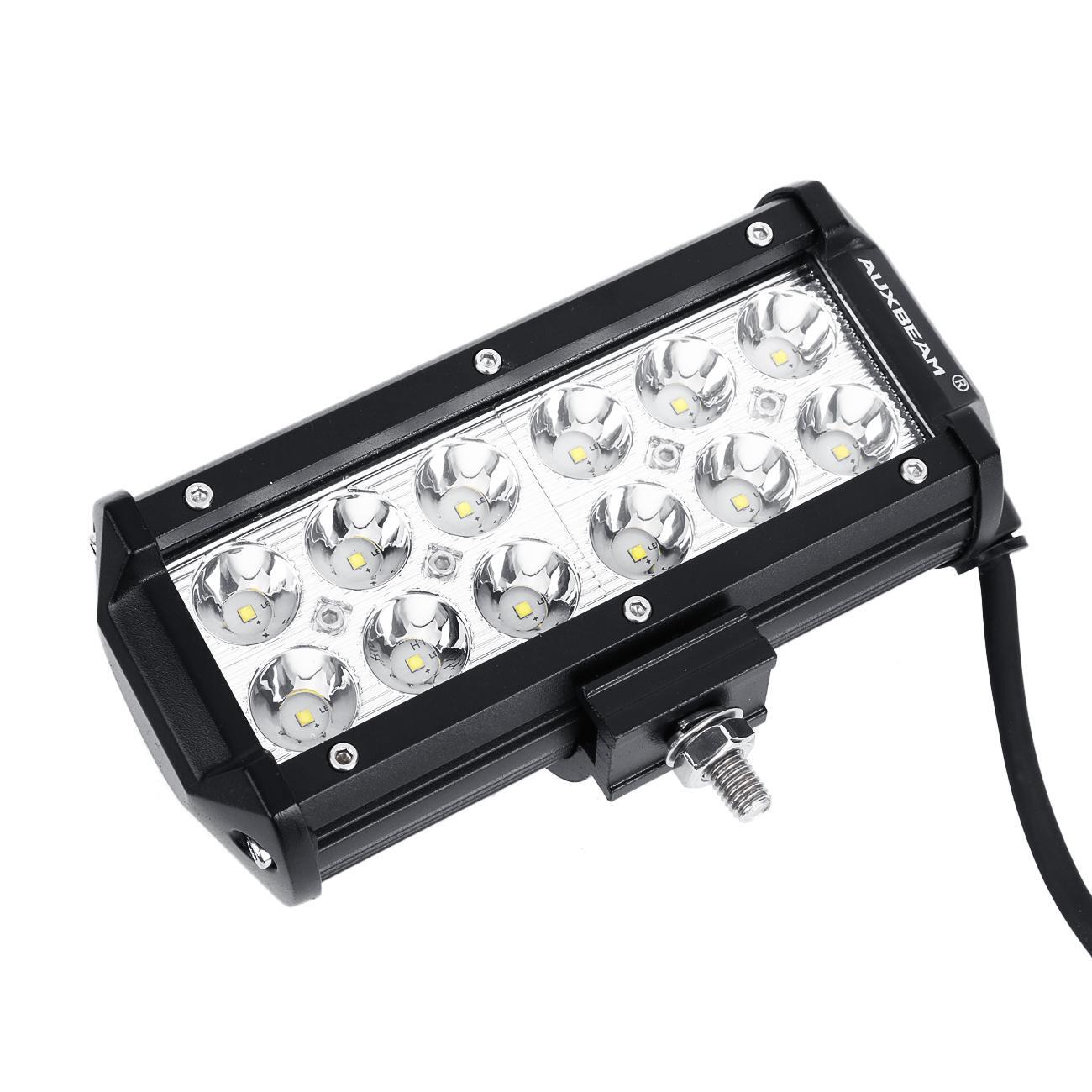 AUXBEAM 2x 7inch 36W LED Work Light Bar Spot Fog Lamp Offroad Driving Truck 4WD