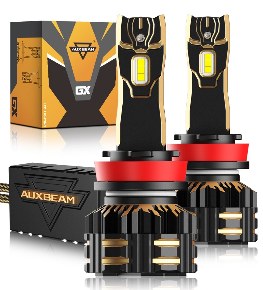 AUXBEAM GX H11 LED Headlight Kit High Low Beam White Bulb 120W 110W 90W 72W 52W