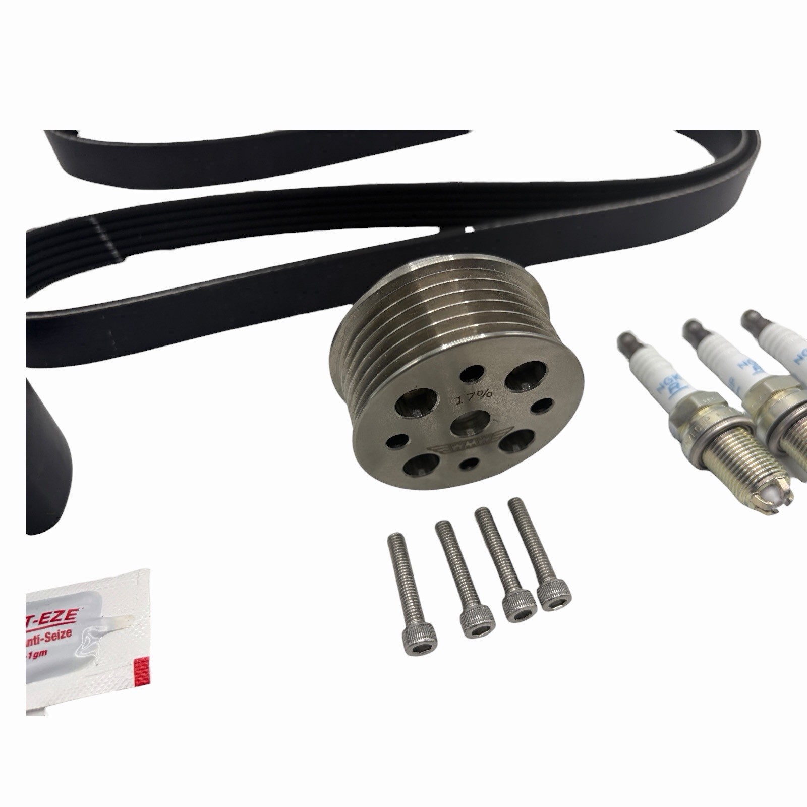 WMW 17% Supercharger Reduction Pulley Kit for R53 2002-06 MINI Cooper S and R52