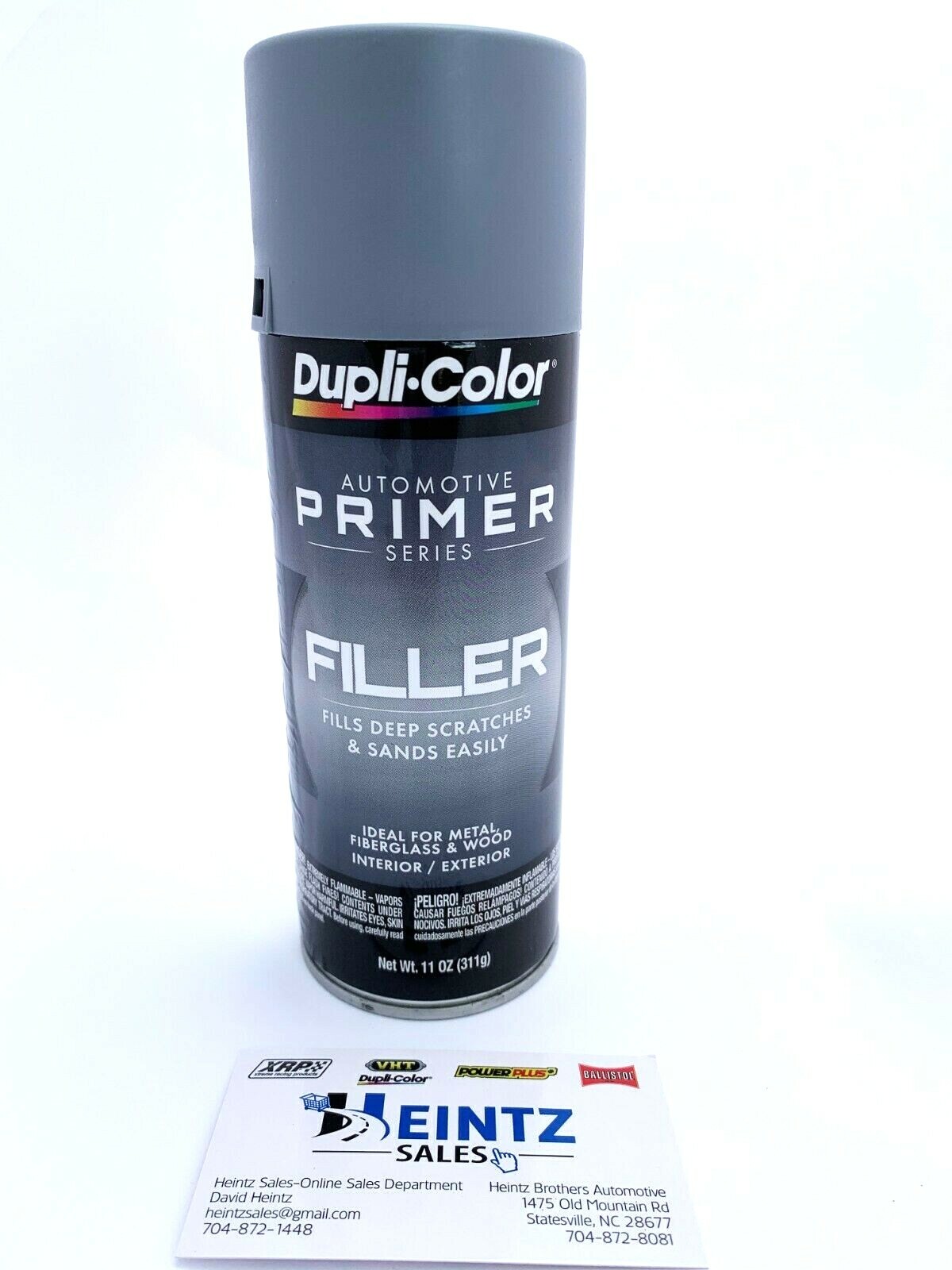 DupliColor FP101 Gray Filler Primer Interior/Exterior Rust Resistant 12oz