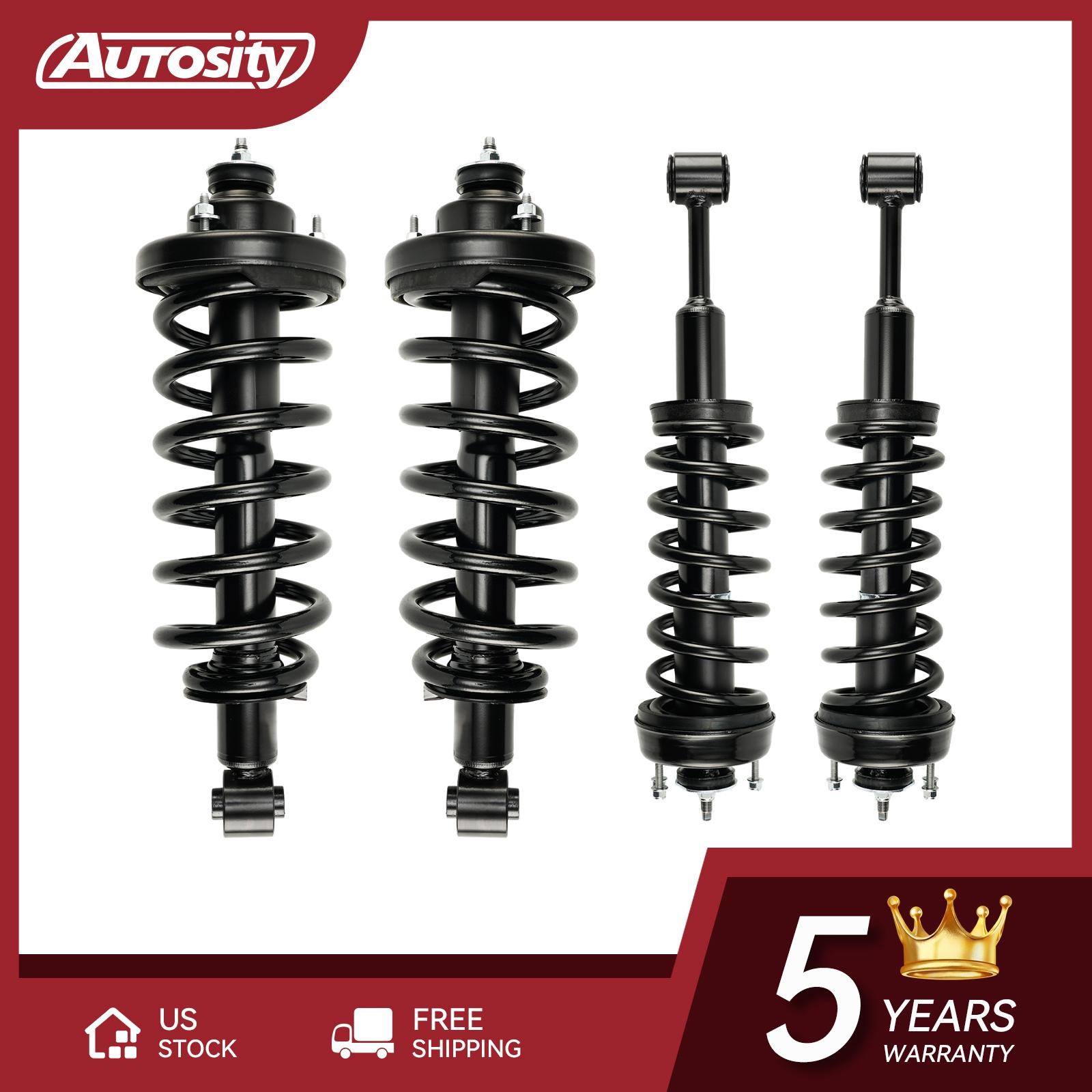 Front Rear Complete Struts Fits 2006-2010 Ford Explorer Mercury Mountaineer x4