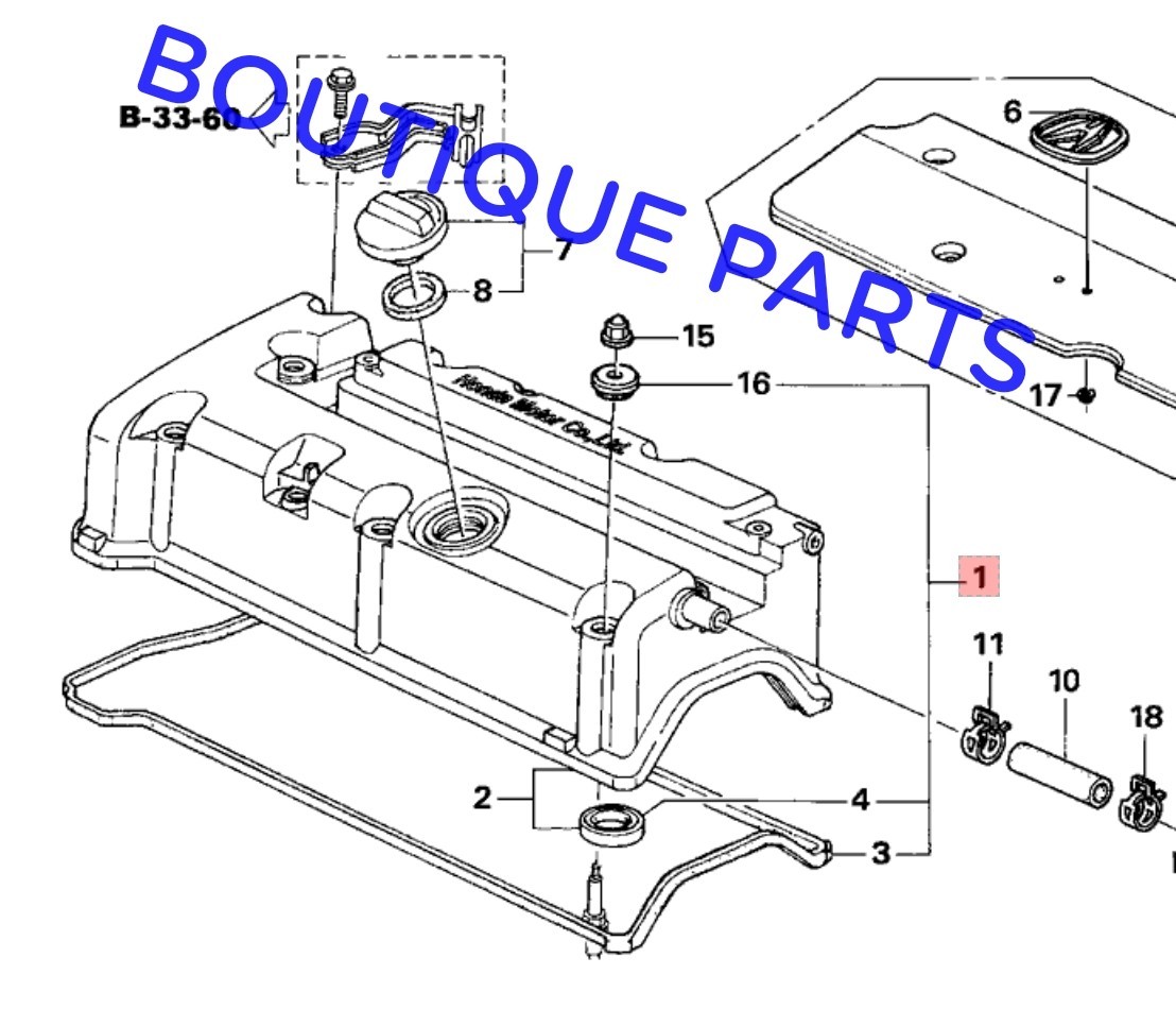 Genuine OEM for Honda Acura Valve Cover Gasket Set FULL KIT 12030-RTA-000 JAPAN