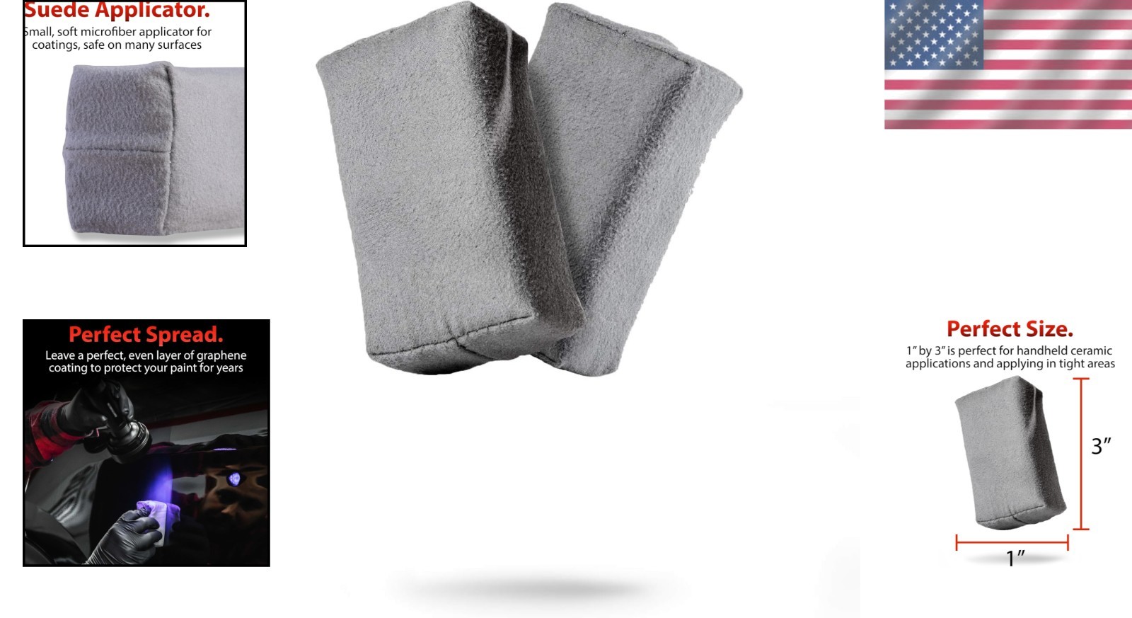 Single-Use Suede Applicators 2 Pack – For Scratch-Free Ceramic Application