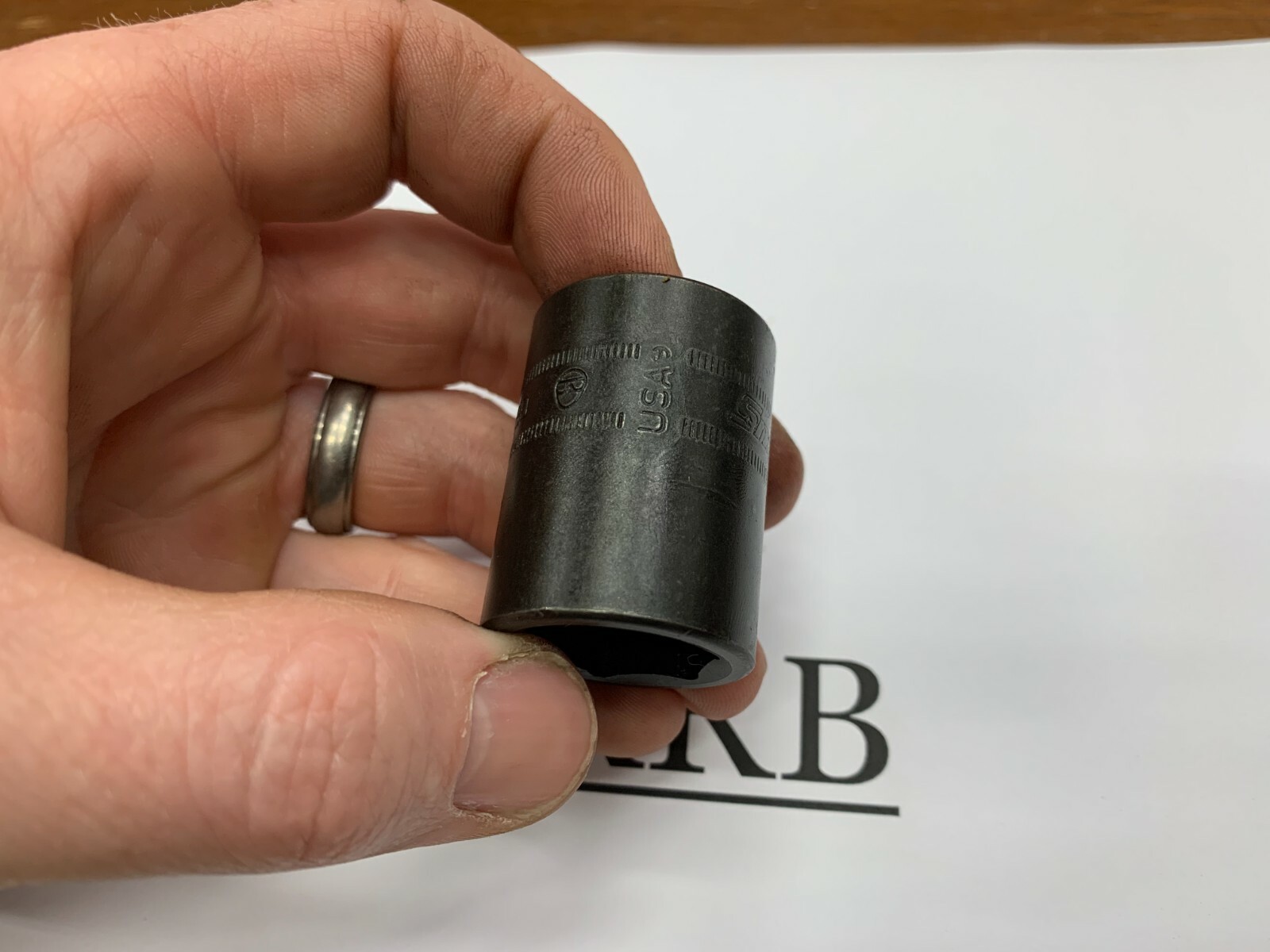 Snap-on Tools USA NEW 1/2″ Drive 19mm Metric 6pt Shallow Impact Socket IMM190