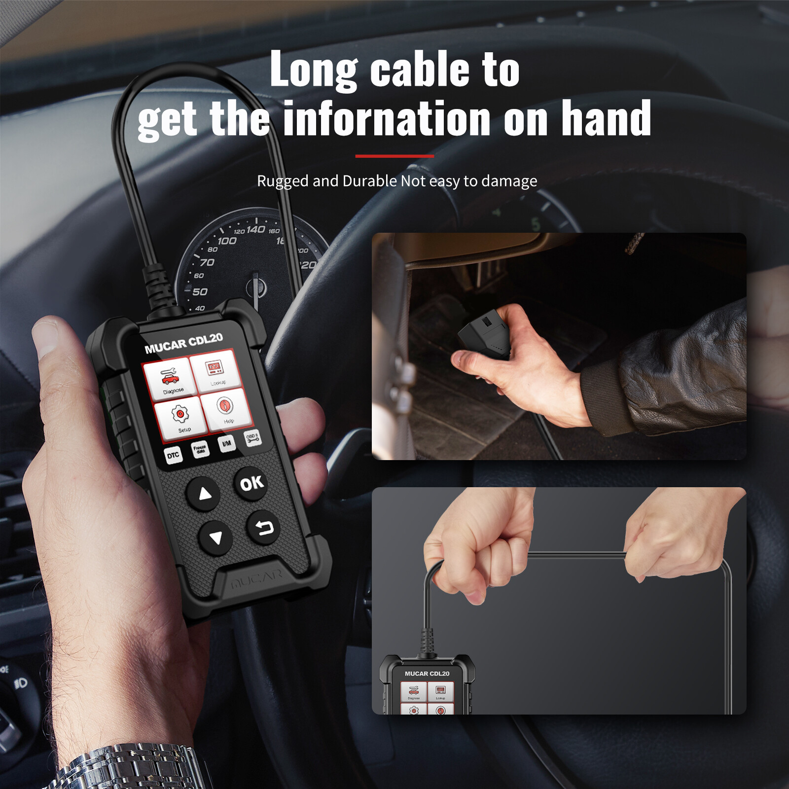 Automotive OBD Code Reader OBD2 Scanner Car Check Engine Fault Diagnostic Tool
