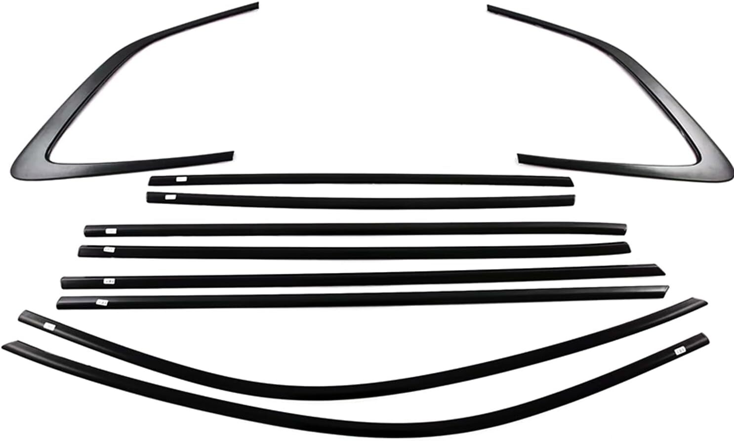 For Honda CR-V CRV 2023-2025 Black Window Sill Molding Strip Cover Trim 10pcs