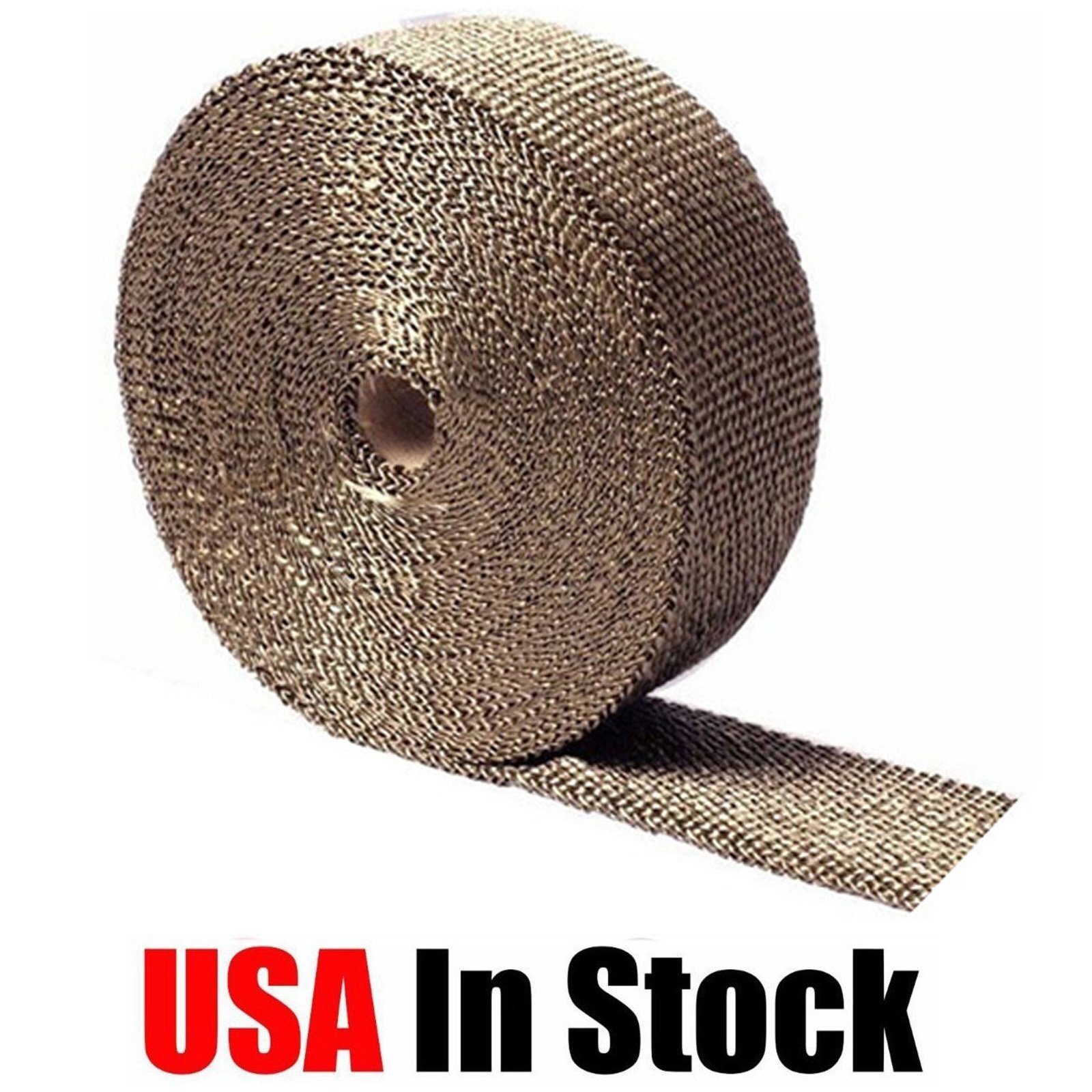 2 Roll x 2″ 50ft Titanium Lava Header Manifold Exhaust Heat Wrap Tape Ties Kit