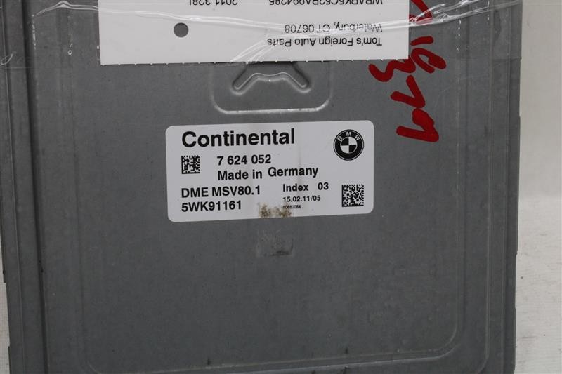 Used Engine Control Module (ECM) fits: 2011 Bmw 328I Electronic Control Module M