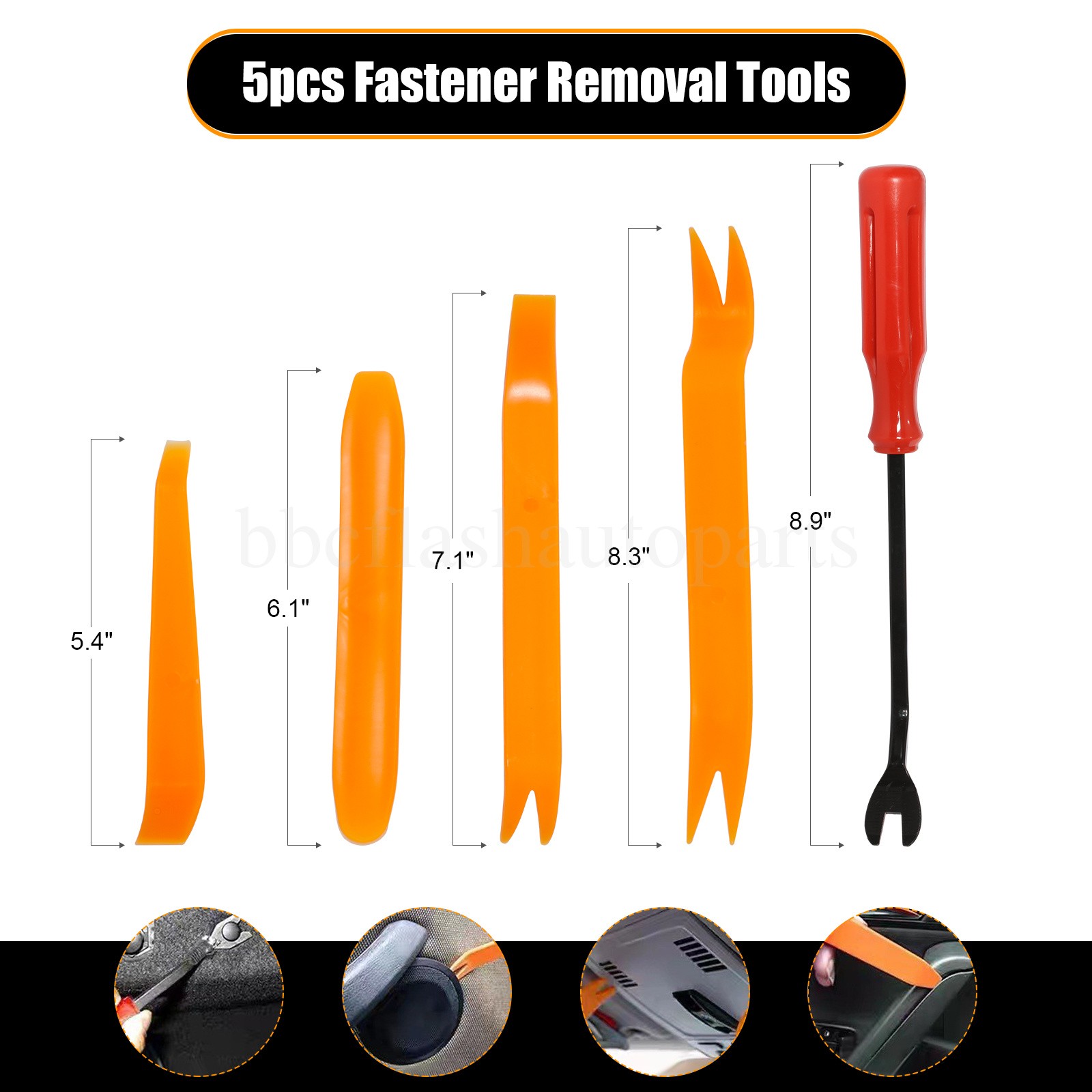 190pcs Car Retainer Auto Fasteners Push Trims Plastic Clips Pin Rivet Bumper Kit