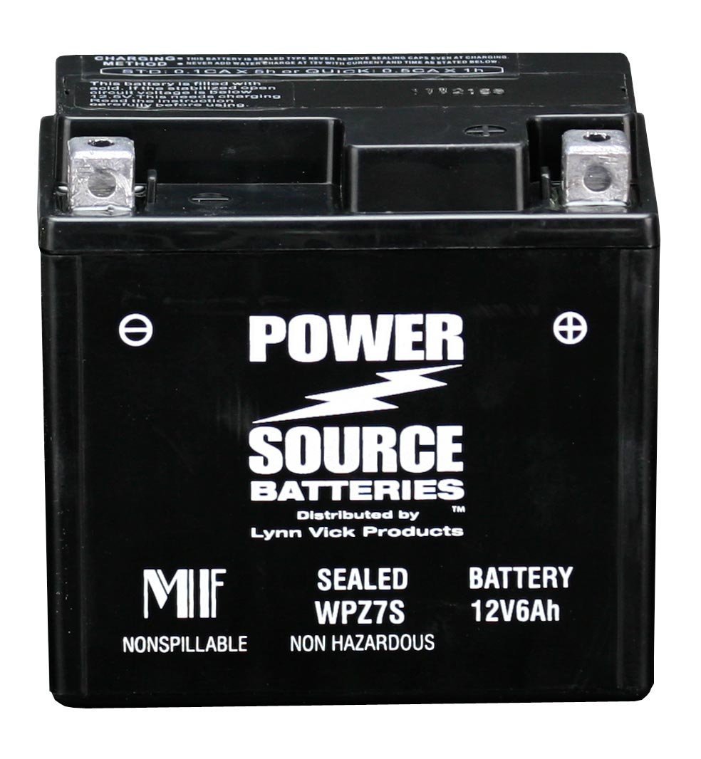 Power Source Battery WPZ7S Sealed Battery, Manufacturer Warranty Included!