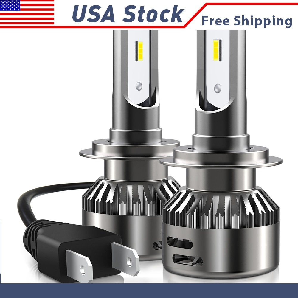 H7 LED Headlight Bulb Kit Canbus Low High Beam 6500K White Bright Lamp 2/4x P