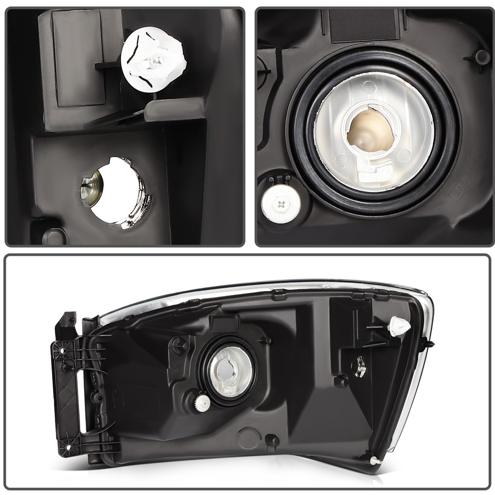 Right Left Headlights Assembly For 2009-2006 Dodge Ram 1500 2500 3500 CH2519115