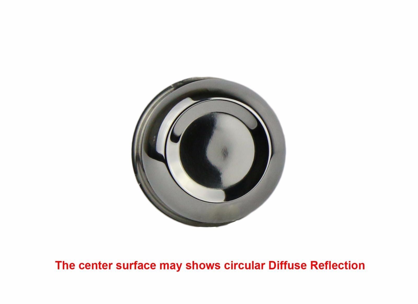 4 Chrome Stainless Steel Push Through Center Caps For 4.25″ Trailer Rims Bore