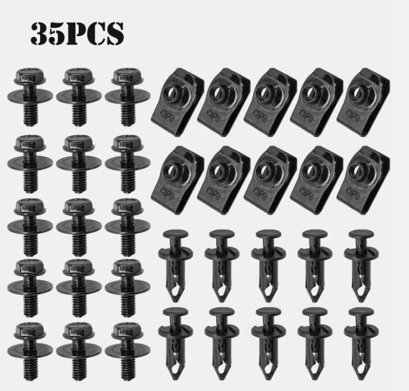 For KIA Body Bolts & U-nut Clips – M6 Engine Under Cover Splash Shield Guard