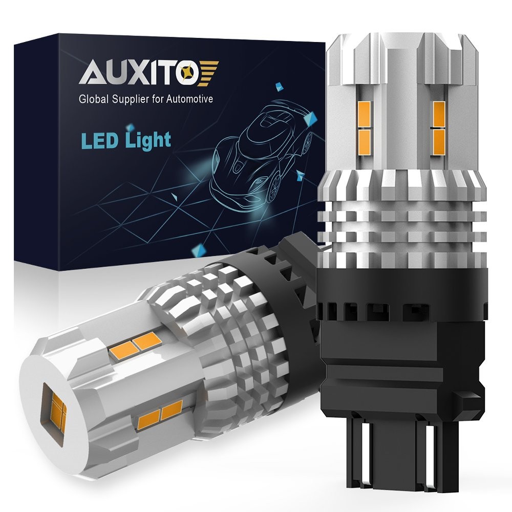 AUXITO 3157 4057 LED Turn Signal Light Bulbs CANBUS Anti Hyper Flash Amber 1-6x
