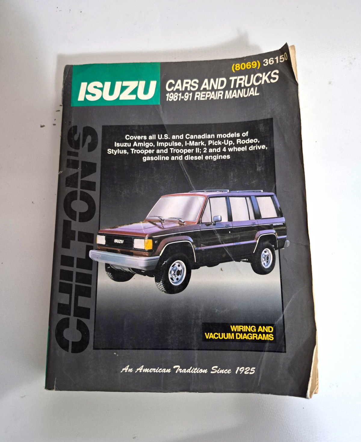 Chilton’s 8069 Isuzu Cars and Trucks 1981-91 Repair Manual Paperback Book