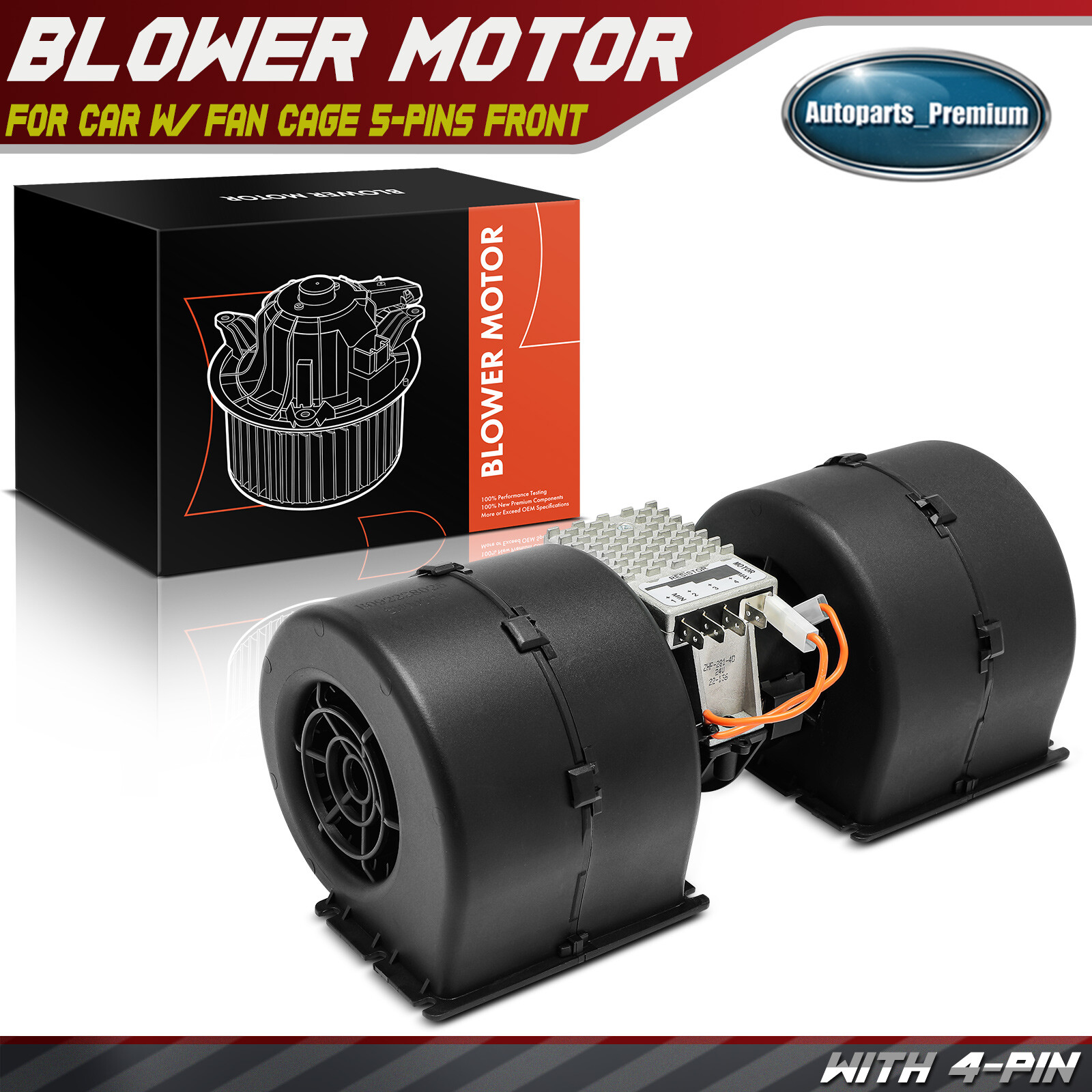 NEW HVAC Blower Motor & Resistor Assembly 24v for 008-B45-02 73R5534 008B4502