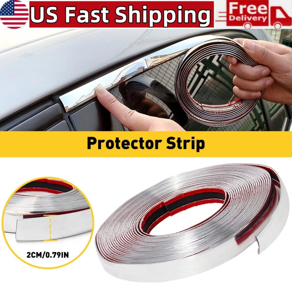 5Mx20mm Automotive Chrome Trim Molding for Car Door Edge/Window/Bumper Sticker